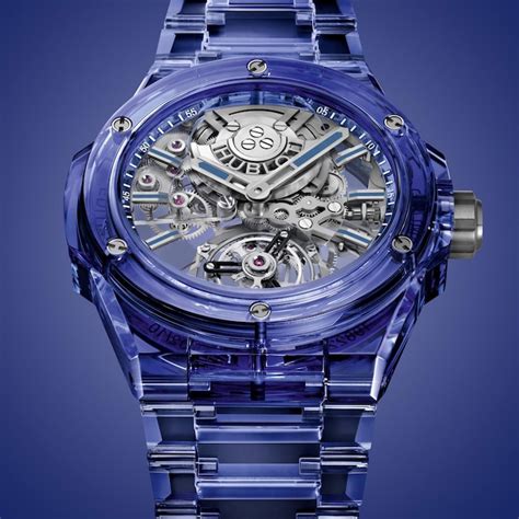 hublot geneve wit met blauw|Hublot tourbillon 43mm.